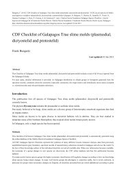 CDF Checklist of Galapagos True slime molds (plasmodial ...