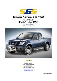 Nissan Navara D40 4WD Pathfinder R51 - SGS