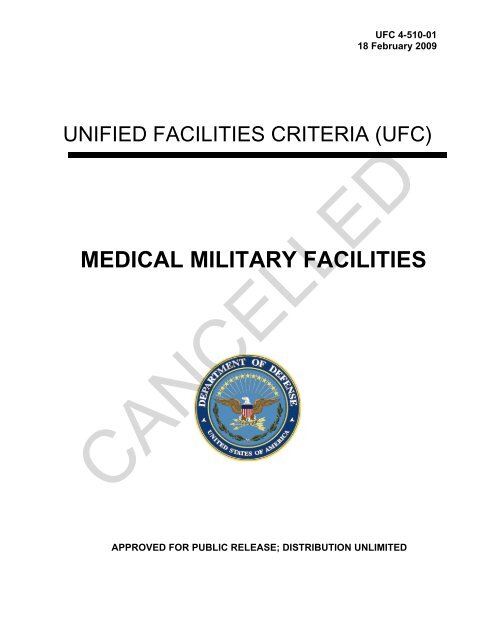 UFC 4-510-01 Design: Medical Military Facilities - The Whole ...