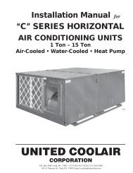 “C” SERIES HORIZONTAL - United CoolAir