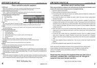 DTR-1HM-1 User Guide (PDF) - NEC UX5000