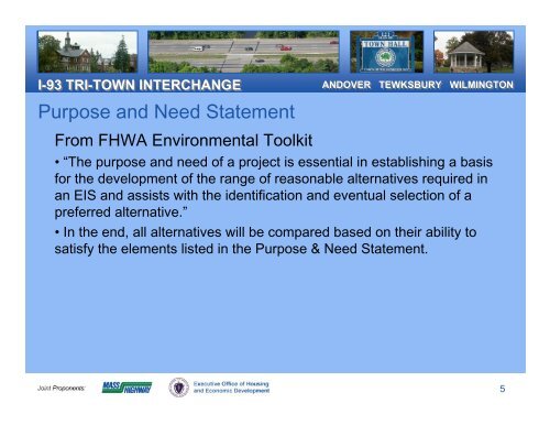 Meeting Presentation - I-93 Tri-Town Interchange Project