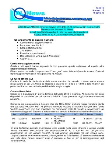 Ritrovo il giovedì sera dalle 21,45 presso AFGP Centro Padre ...