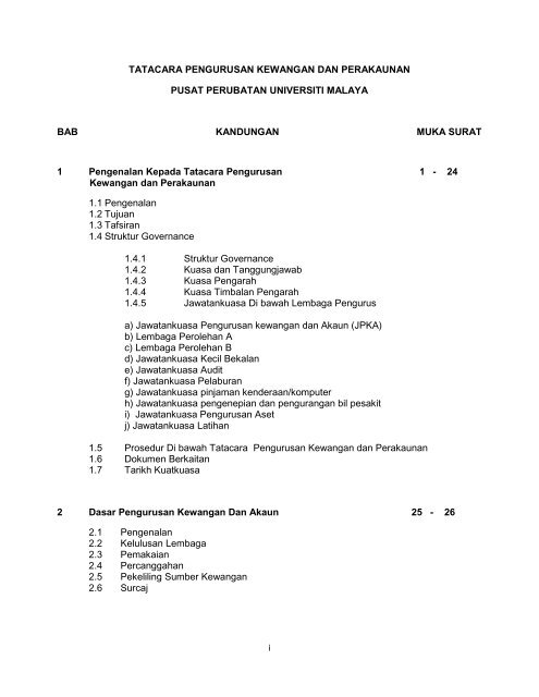 Laporan Jawatankuasa Pengurusan Kewangan Dan Akaun