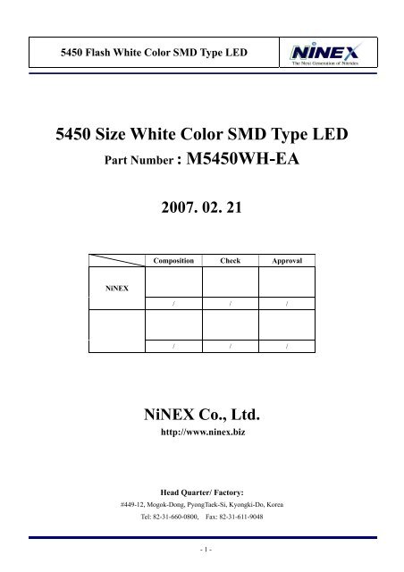 5450 Size White Color SMD Type LED - Ropla Elektronik Sp. z oo