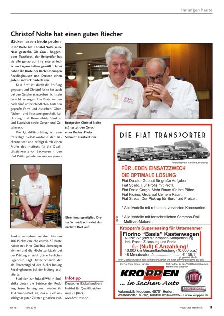 Vestisches - Das Magazin der Kreishandwerkerschaft Recklinghausen