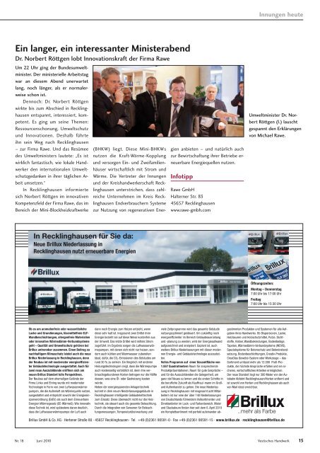 Vestisches - Das Magazin der Kreishandwerkerschaft Recklinghausen