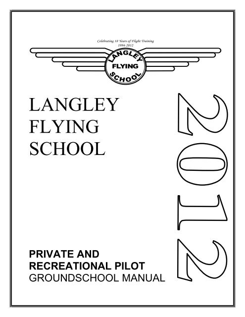 Langley Flying School Private Pilot Groundschool Manual Sample ...