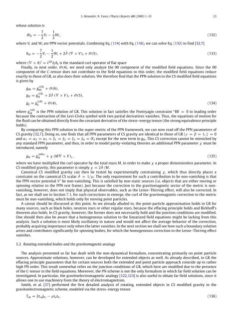 Physics Reports ChernâSimons modified general relativity