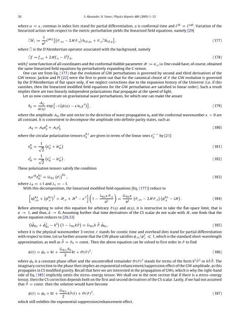 Physics Reports ChernâSimons modified general relativity