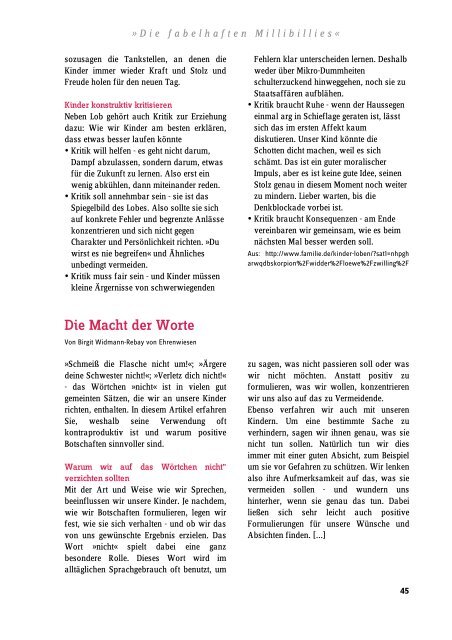 âMaterialien zu Die fabelhaften Millibilliesâ [PDF ... - GRIPS Theater