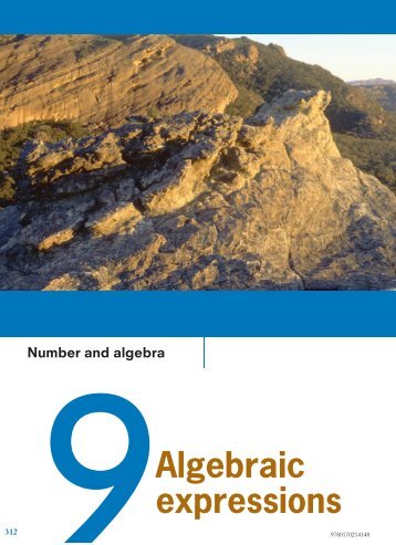 Number and algebra 9Algebraic expressions