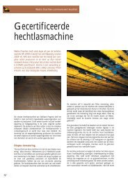 Gecertificeerde hechtlasmachine - Wapening in Beton