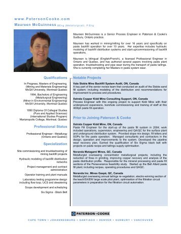 Maureen McGuinness CV.pdf - Paterson & Cooke