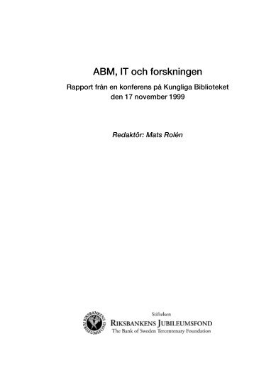 ABM, IT och forskningen - skeptron.uu.se - Uppsala universitet