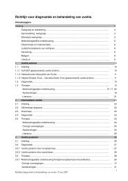 Richtlijn voor diagnostiek en behandeling van ... - Kwaliteitskoepel