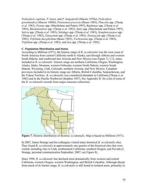 Status Review of Three Formerly Common Species of Bumble Bee ...