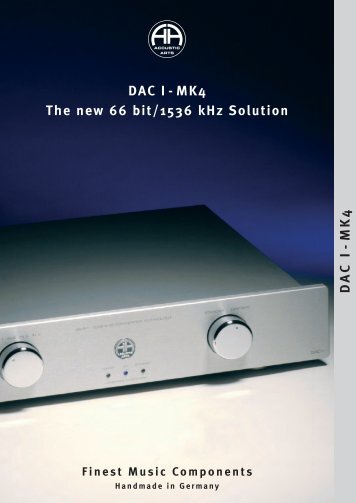 D A C I - M K 4 DAC I - MK4 The new 66 bit/1536 ... -  Musical Sounds