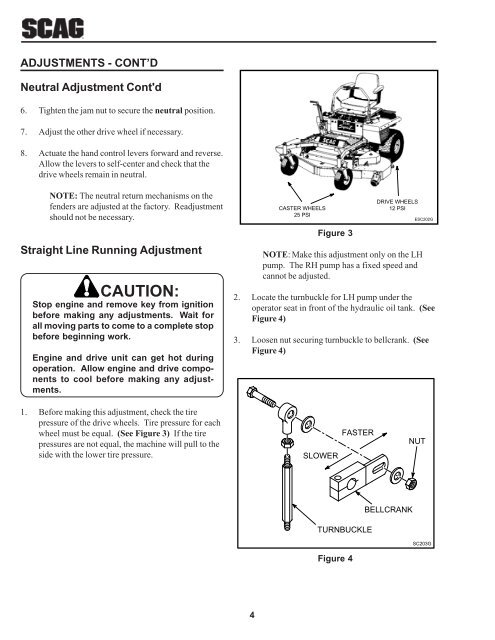 1998 SSZ Operators MANUAL - Scag Power Equipment