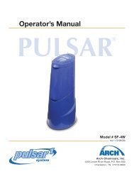 Pulsar 1 #SF-4W Operator's Manual - Streamline Aquatics