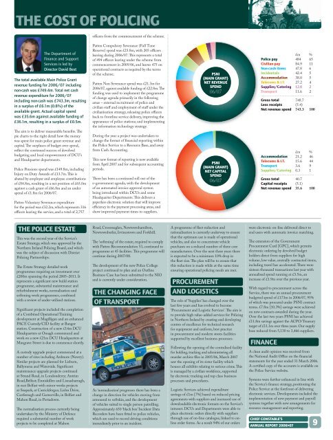 Chief Constable's Annual Report 2006-07 - Police Service of ...