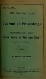 Vol 23 - Dumfriesshire & Galloway Natural History and Antiquarian ...