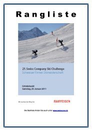 skichallenge rangliste 2011 - Swiss Company Ski Challenge