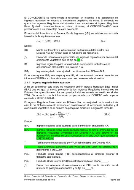 DescripciÃ³n general de los aeropuertos del Primer Grupo ApÃ©ndice 1