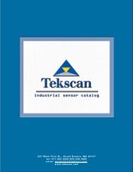 Pressure Sensor Catalog Introduction - Tekscan