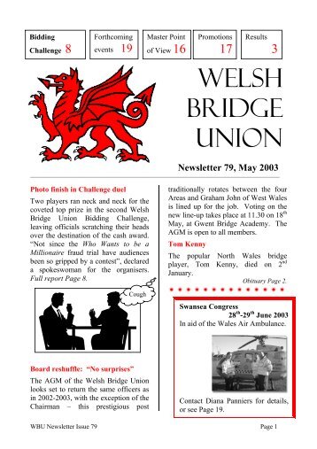 79 May 2003 - Welsh Bridge Union