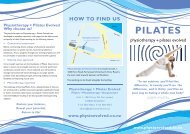 to view our Pilates Pamphlet - Physiotherapy and Pilates Evolved ...