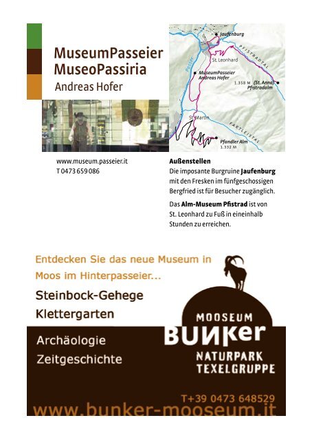 Almen & Jausenstationen - Tourismusverein Passeiertal