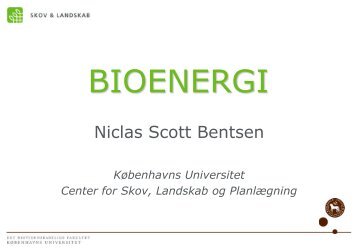 Niclas S. Bentsen, KU-LIFE - Danmarks Landboungdom