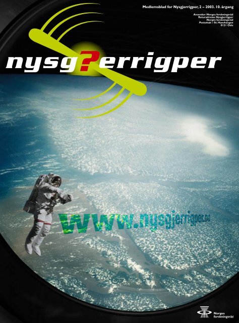 Medlemsblad for Nysgjerrigper, 2 â 2003. 10. Ã¥rgang