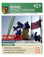 ECHO PUSZCZYKOWA - Puszczykowo, UrzÃ„Â…d Miasta