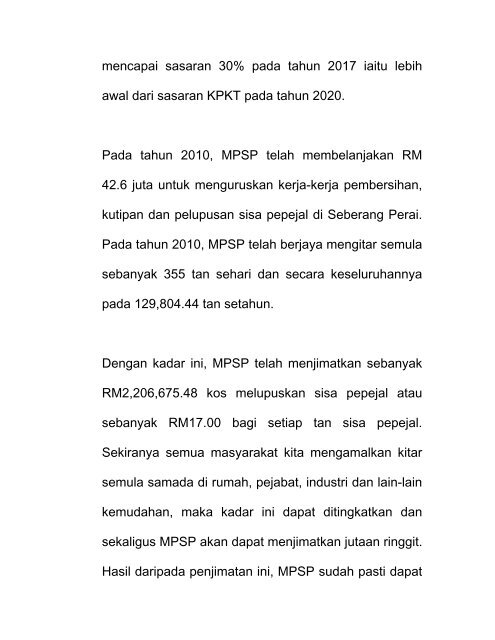 majlis taklimat program kitar semula mpsp untuk penduduk ...