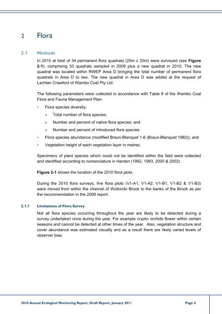 Wambo Coal AEMR 2010-2011 - Peabody Energy