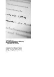 89. Jahresbericht der Schweizerischen Bankiervereinigung Ã¼ber ...
