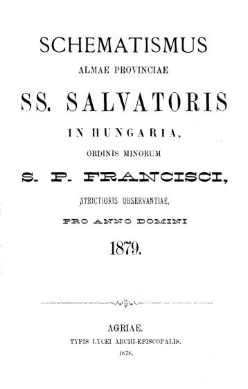 SS. SALVATORIS