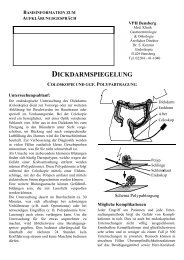 dickdarmspiegelung coloskopie und ggf. polypabtragung