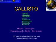 CALLISTO - radio spectrometer