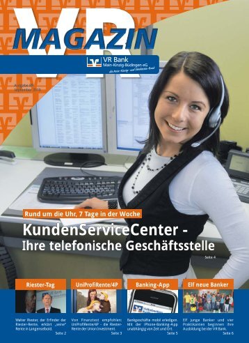 KundenServiceCenter - VR Bank Main-Kinzig-Büdingen eG