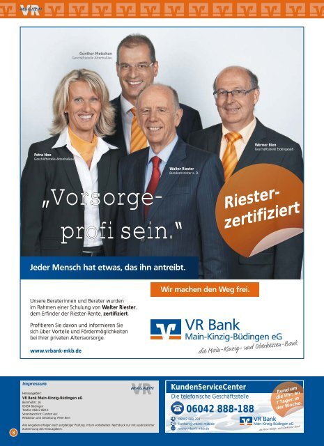 KundenServiceCenter - VR Bank Main-Kinzig-Büdingen eG