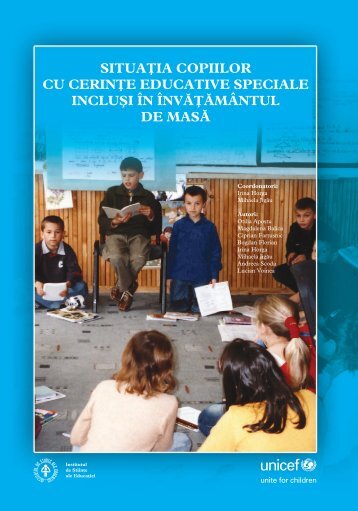 Situa]ia copiilor cu cerin]e educative speciale inclu[i Ã®n Ã®nv ... - ISE