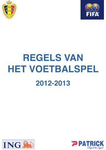 REGELS VAN HET VOETBALSPEL