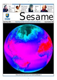 Sesame April/May 2002 - The Open University