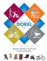 strong brands, products & relationships - Dorel Industries