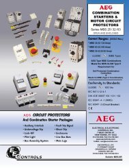 aeg mbs32 / mbs63 motor circuit protectors - Marshall Wolf Automation