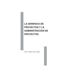 LA GERENCIA DE PROYECTOS Y LA ADMINISTRACIÓN ... - sisman