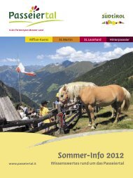 treffen sich Freunde! - Tourismusverein Passeiertal